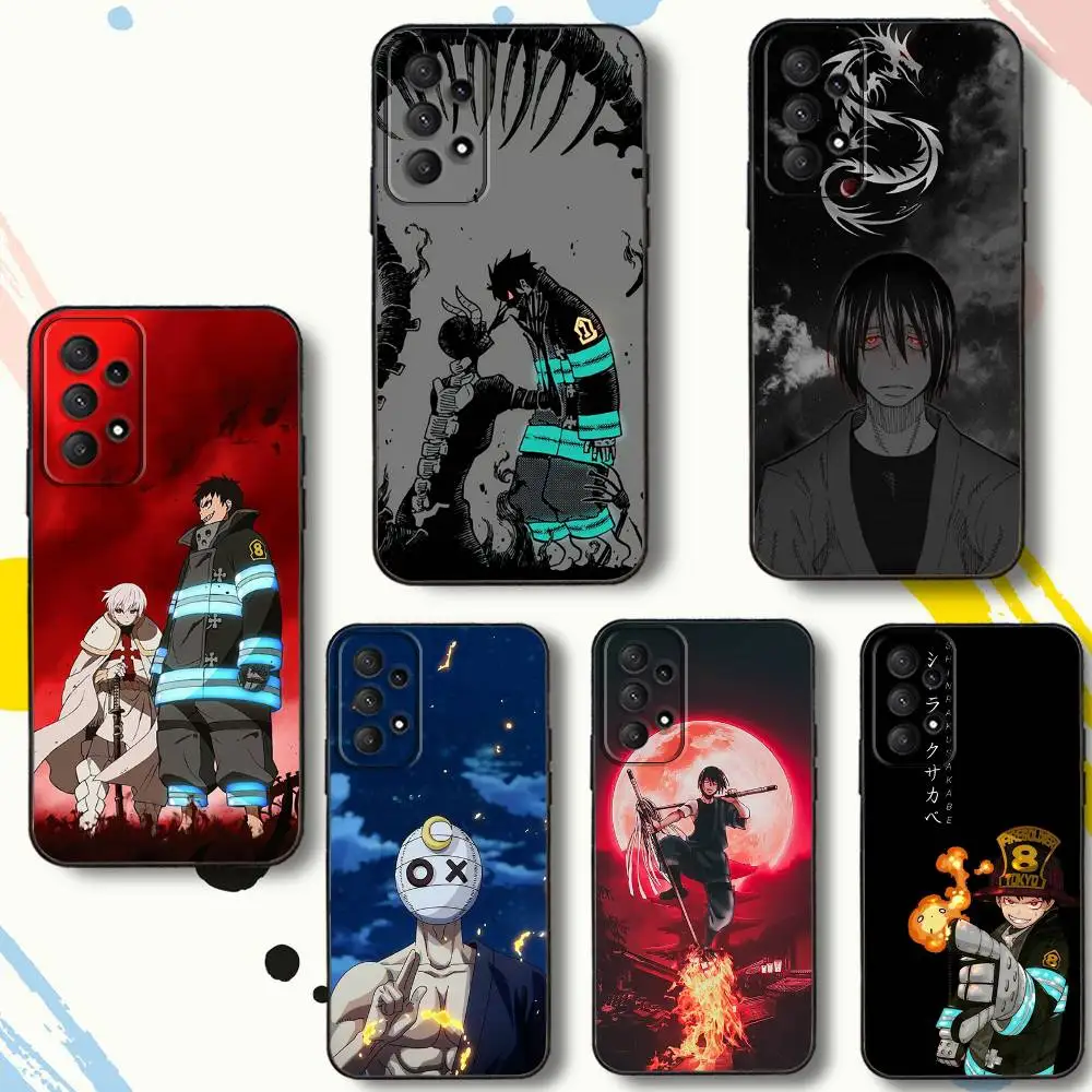 

F-Fire Force B-Benimaru-es Phone Case For Samsung Galaxy A 80,72,73,91,53,22,51,52,5G,Plus,J,Note Soft Black Cover