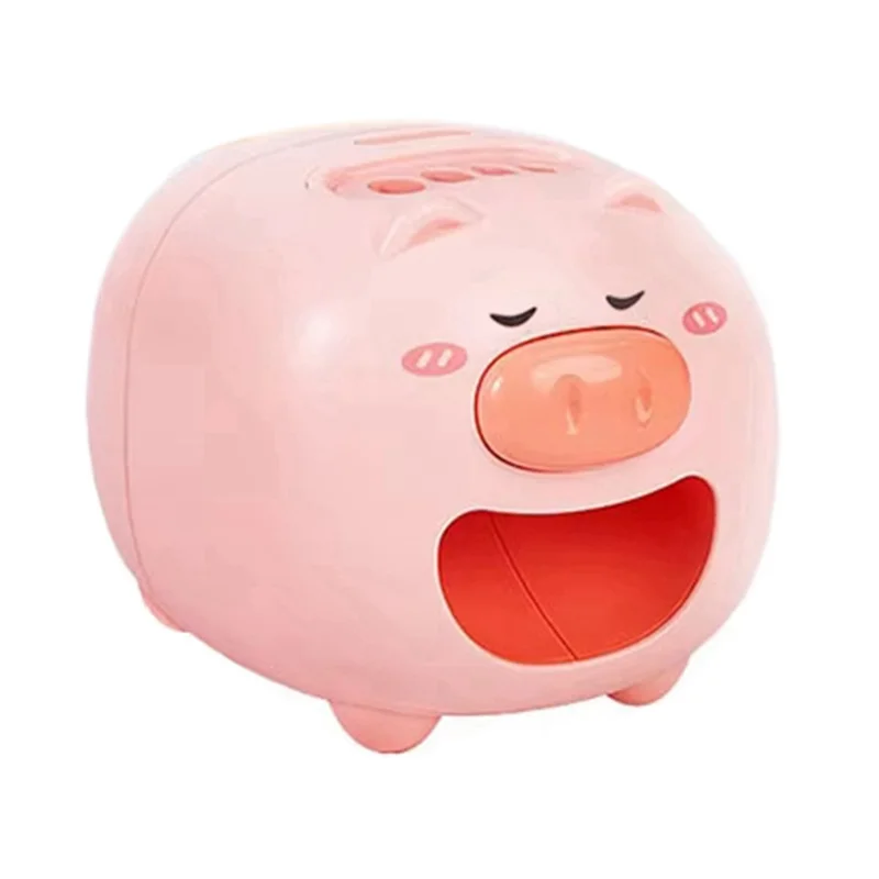 

B46C Electric Sunflower Seed Peeler-Cute Pig Design Automatic Melon Seed Peeler, Intelligent Seed Opener, Efficient Snacks.