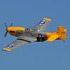 Lx/laxiang/skyフライトホビーp51イエローmustang world War ii rc warbird pnp/arf 4