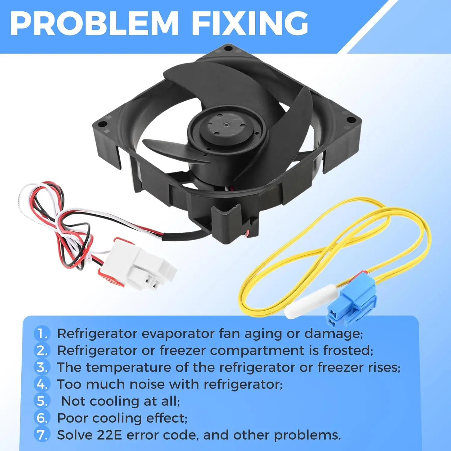 Refrigerator Evaporator Fan Motor DA81-06013A Temperature Sensor DA32-10105X fit for Sam-Sung RB RF Series DA31-00287A AP5914786