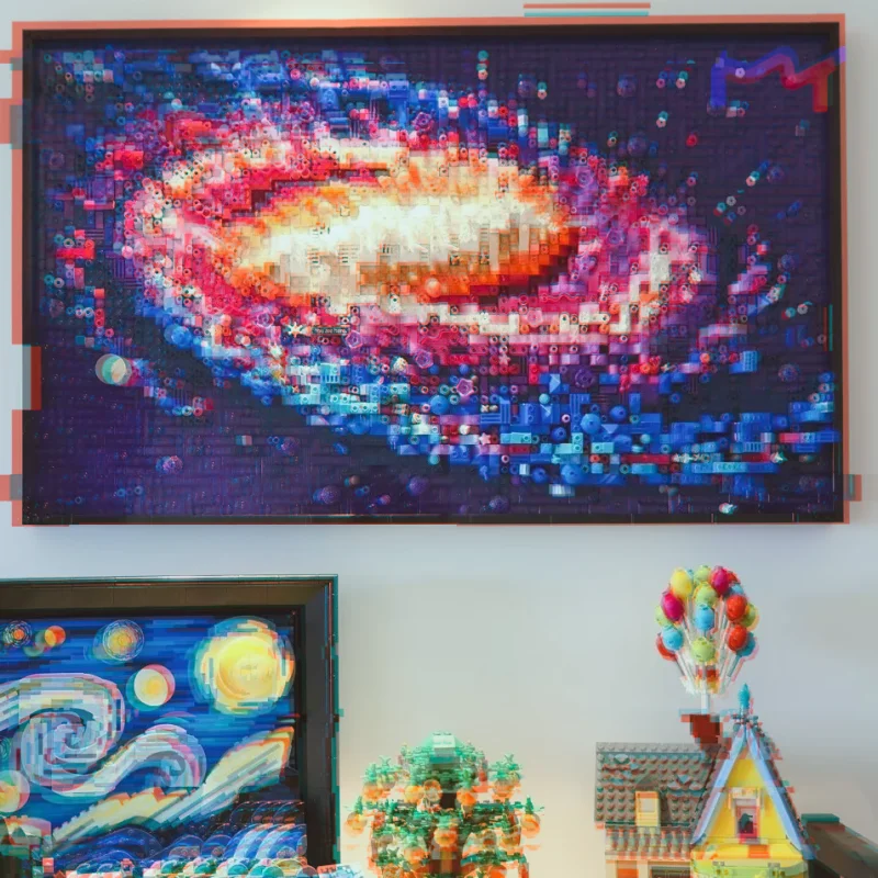

MOC Creative Art FIT 31212 The Milky Way Galaxy Building Blocks Set Bricks Space Wall Decor Toy for Kids Adults Birthday Gift