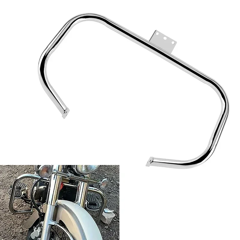 Chrome Motorcycle Front Highway Engine Guard Crash Bar Falling Protection For Yamaha V-Star 400 XVS 650 Classic Custom 1998-2018