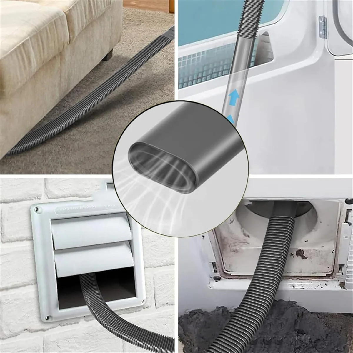 Dryer Vent Cleaner Kit for Dyson V15 V12 V11 V10 V8 V7 Gen5 V6 DC58 DC59 Vacuum Cleaner with Dryer Lint Brush