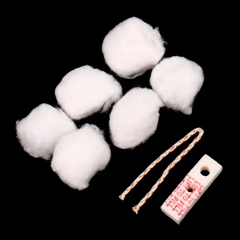 High Quality 1 Set Kerosene Lighter Oil Absorbent Cotton Wicks Pads Kit Replacement Parts