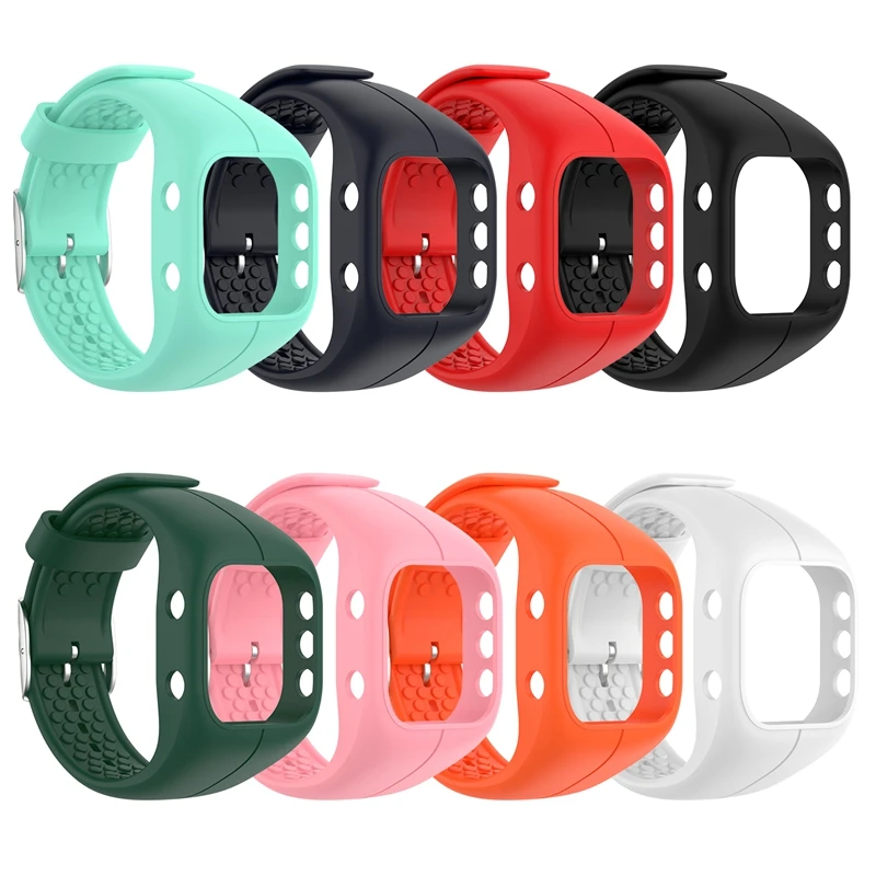 Silicone Watch Band Adjustable Wrist Strap Wristband Replacement For Polar A300 Smart Watch