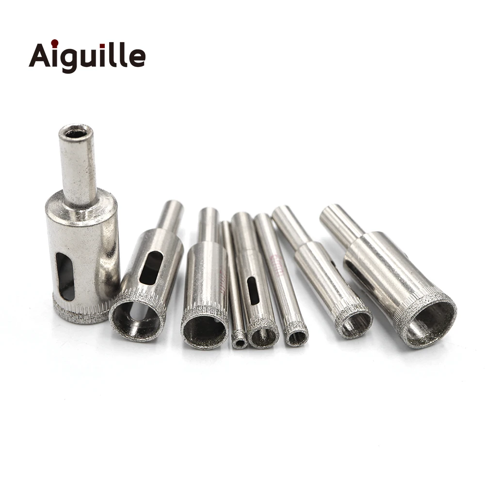 Glass Hole Saw Diamond Grinding Bits 3-20mm Diamond grinding points Stone Jade Ceramic Glass Drills Hole Cutter