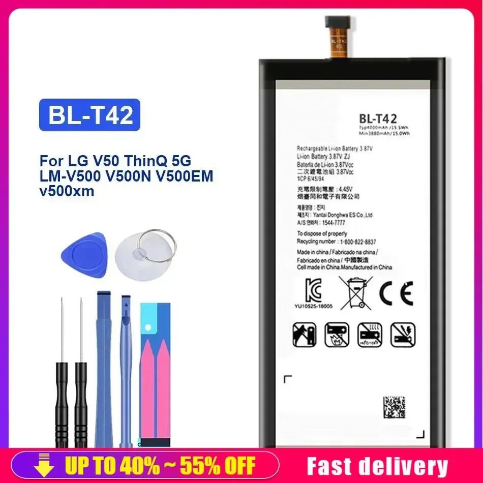 BL-T42 BL T42 Smartphone Battery For LG V50 V 50 ThinQ 5G V50ThinQ LM-V500 V500N V500EM V500xm Mobile Phone Batteries