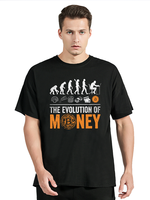 Men Women's T-Shirt Bitcoin Evolution Of Money BTC Crypto T Shirt Cryptocurrency Blockchain Tops TShirt Clothing Oversized