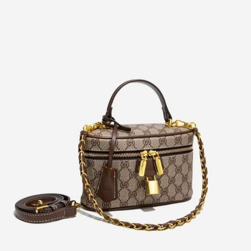 

Elegant Women's Leather Handbag, Classic Crossbody Bag For Ladies, Luxury Famous Designer Shoulder Tote Bag