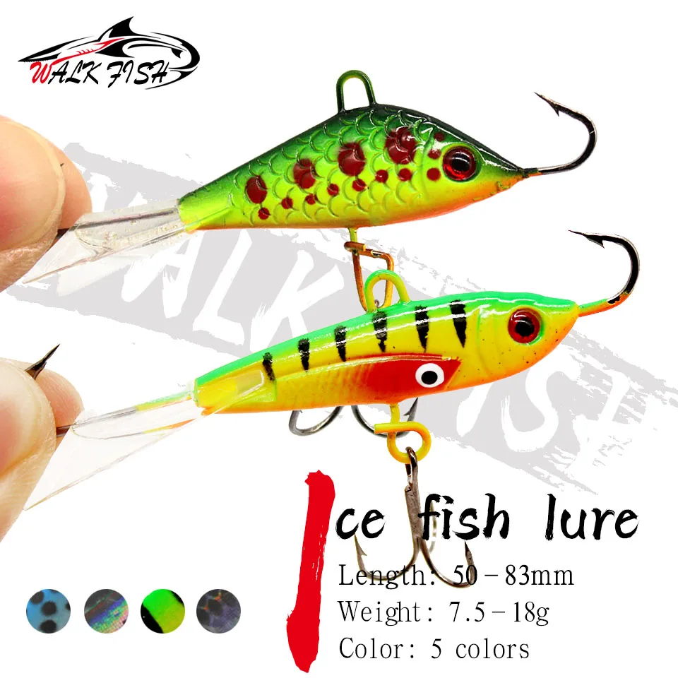 WALK FISH Winter Ice Jig 7.5g 9g 10.5g 18g Fishing Lure Fake Lure Artificial Bait Lure Balancer For Fishing Carp Pike Perch