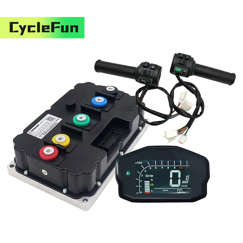 

Контроллер Fardriver ND721800 800A BLDC Regen Braking 10-15 кВт с дроссельной заслонкой T008 и дисплеем DKD для электрического мотоцикла, скутера