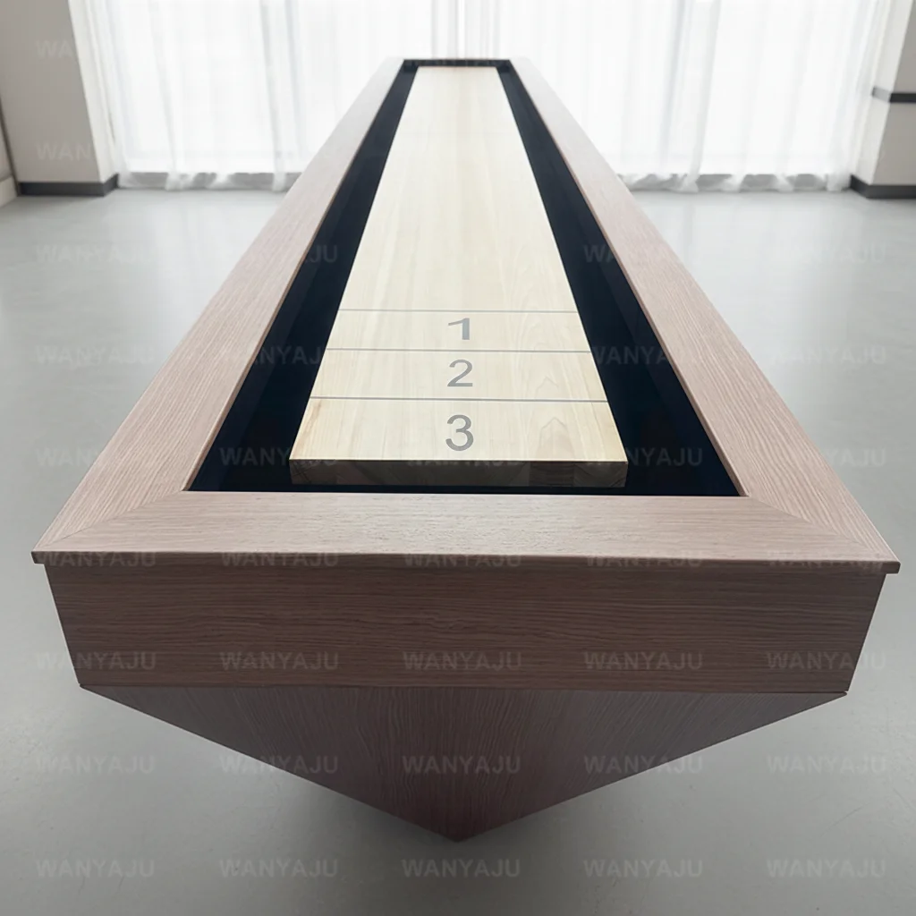 Customizable Cheap Price 9ft/12ft/14ft/16ft Indoor Sports Tables Wooden Shuffleboard Table for Home and Clubs