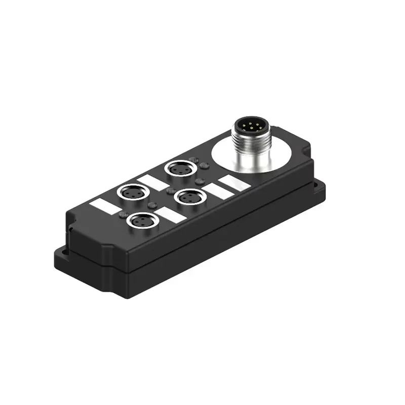 for M8 Female IP67 4 Port Distribution Box Connector Circular Plug Socket for Industrial Automation Sensor Wiring Reliable