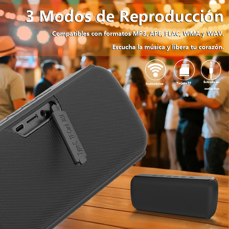 XDOBO Speaker Wireless 60W Power Subwoofer X8II Deep Bass EQ Modes Home Office Outdoor Riding Camping Party Music Player