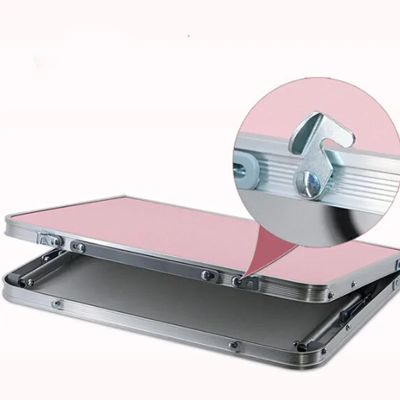 طاولة قابلة للطي مكتب التخييم سبائك الألومنيوم نزهة الجدول مقاوم للماء خفيفة للغاية الإفطار تخدم صينية السرير طاولة نزهة المحمولة #2