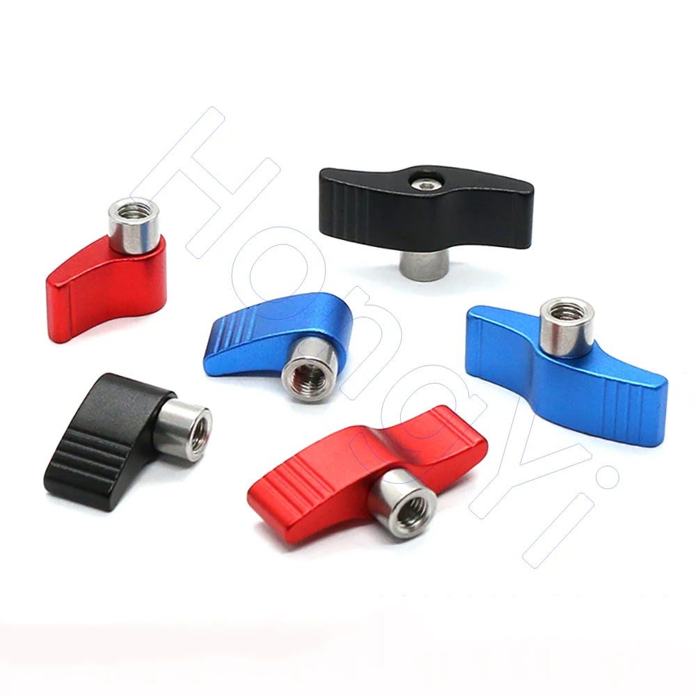 1Pcs M3 M4 M5 M6 Thumb Nut T Type / 7 Type Hand Tighten Nuts Handle Adjustable Butterfly Shape Nut for DSLR SLR Camera