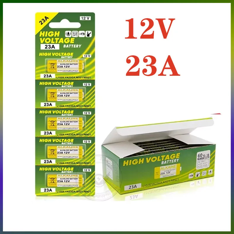 10PCS 12V Alkaline Battery A23 23A 23GA A23S E23A EL12 MN21 MS21 V23GA L1028 GP23A LRV08 for Remote Control Doorbell Dry Cell