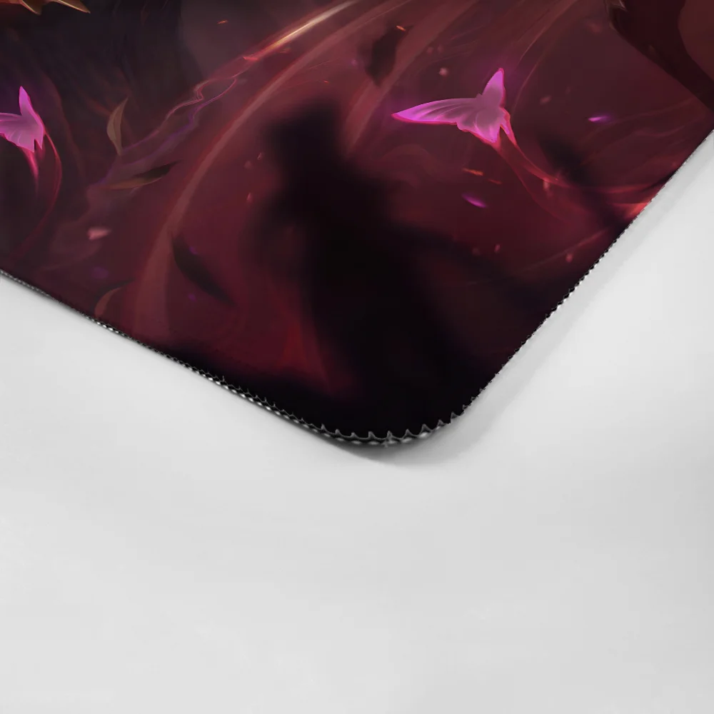 League of legends lillia pequeno mousepad grande acessórios de jogos de computador mousepads tapetes de mesa anti-deslizamento portátil macio mouse pad