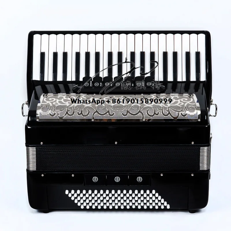 

Wholesale Factory 96 Bass Black Red Color 37 Keys Accordion Hot Sale