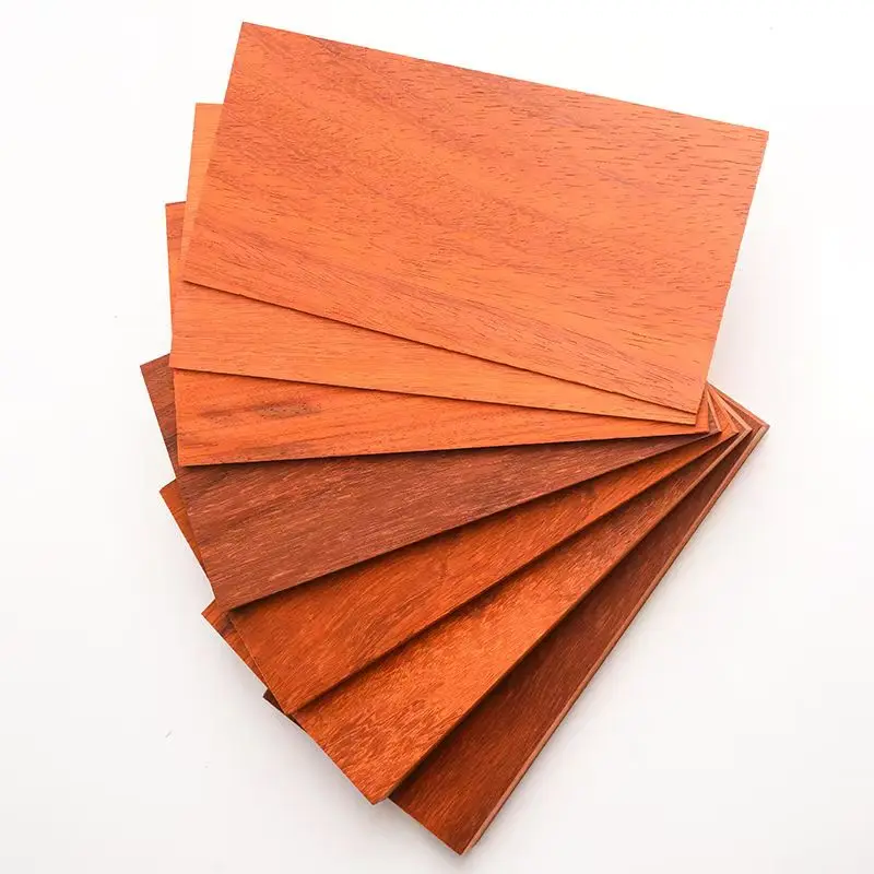 خشب الورد الأحمر الأفريقي لوح خشبي رقيق خشب متين رقاقة الخشب الأحمر اليدوية لتقوم بها بنفسك صندوق صنع المواد الخشب الطبيعي #2