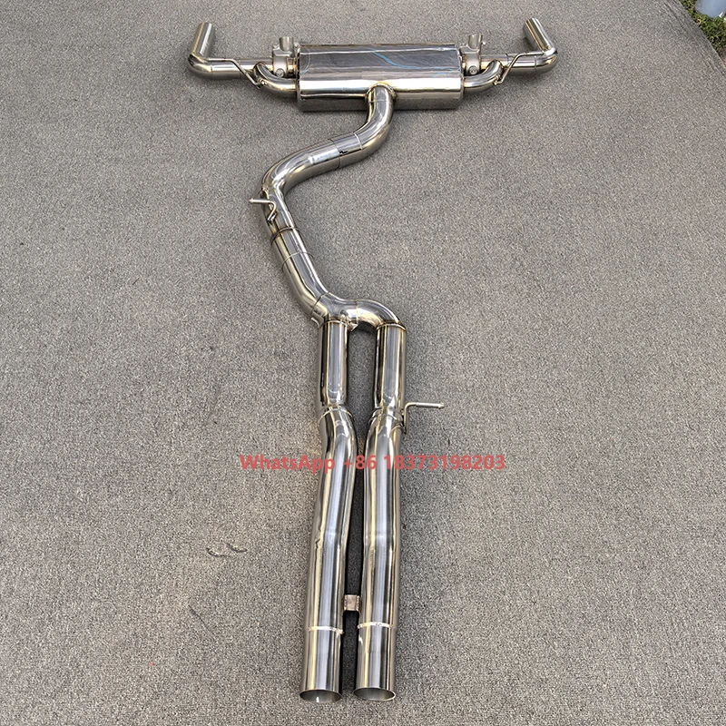 

High Flow Rate 304 Stainless Steel Valve Catback Exhaust for Rs3 8V Ttrs 2.5t Valvetronic Carbon Tips Muffler Exhaust Pipe