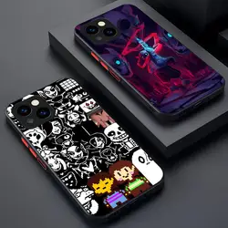 Anime Cartoon Undertale Phone Case Matte Transparent For 16 15 IPhone 12 11 13 Pro Max X XR XS 8 SE Mini Plus Back Cover