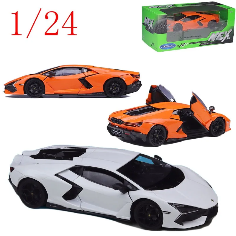 

WELLY Diecast 1/24 Scale Lamborghini Revuelto The New Era of Supercars Alloy Car Model Toys for Boys Gift