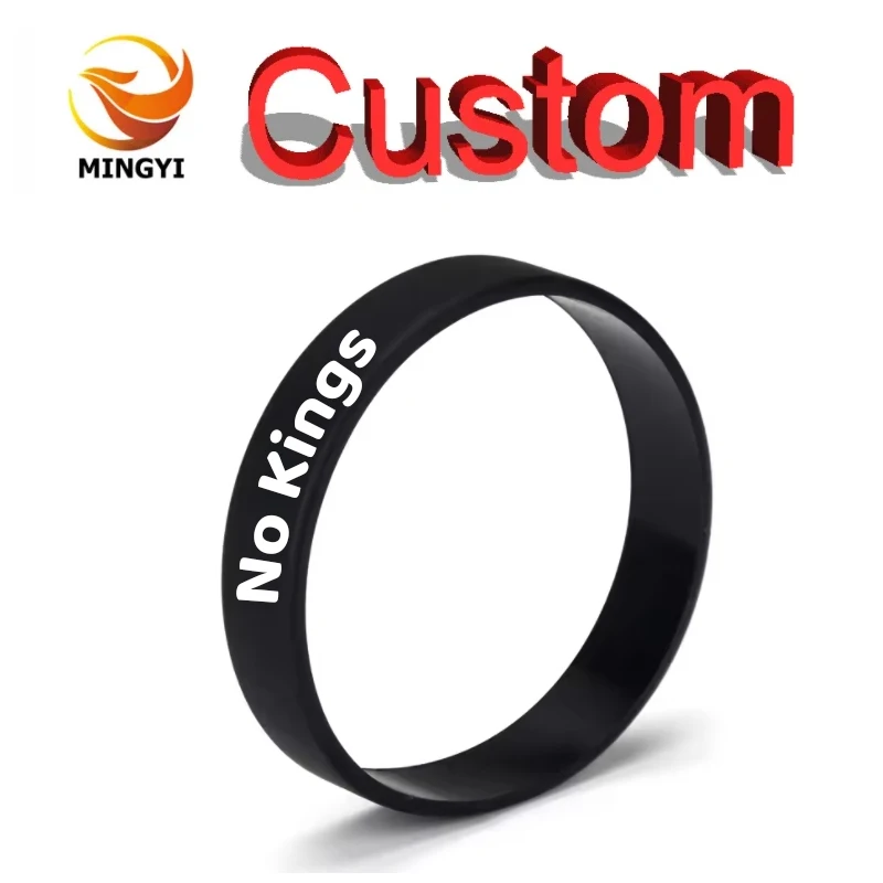 

1 шт., персонализированный браслет с гравировкой без королей, браслет SOS ID, браслет с номером телефона, силиконовый браслет «сделай сам»