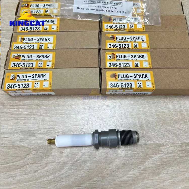 Kingcat 346-5123 Gas Engine Ignition Spark Plug for Excavator Diesel Engine Parts G3516C G3512E G3516E Made in America