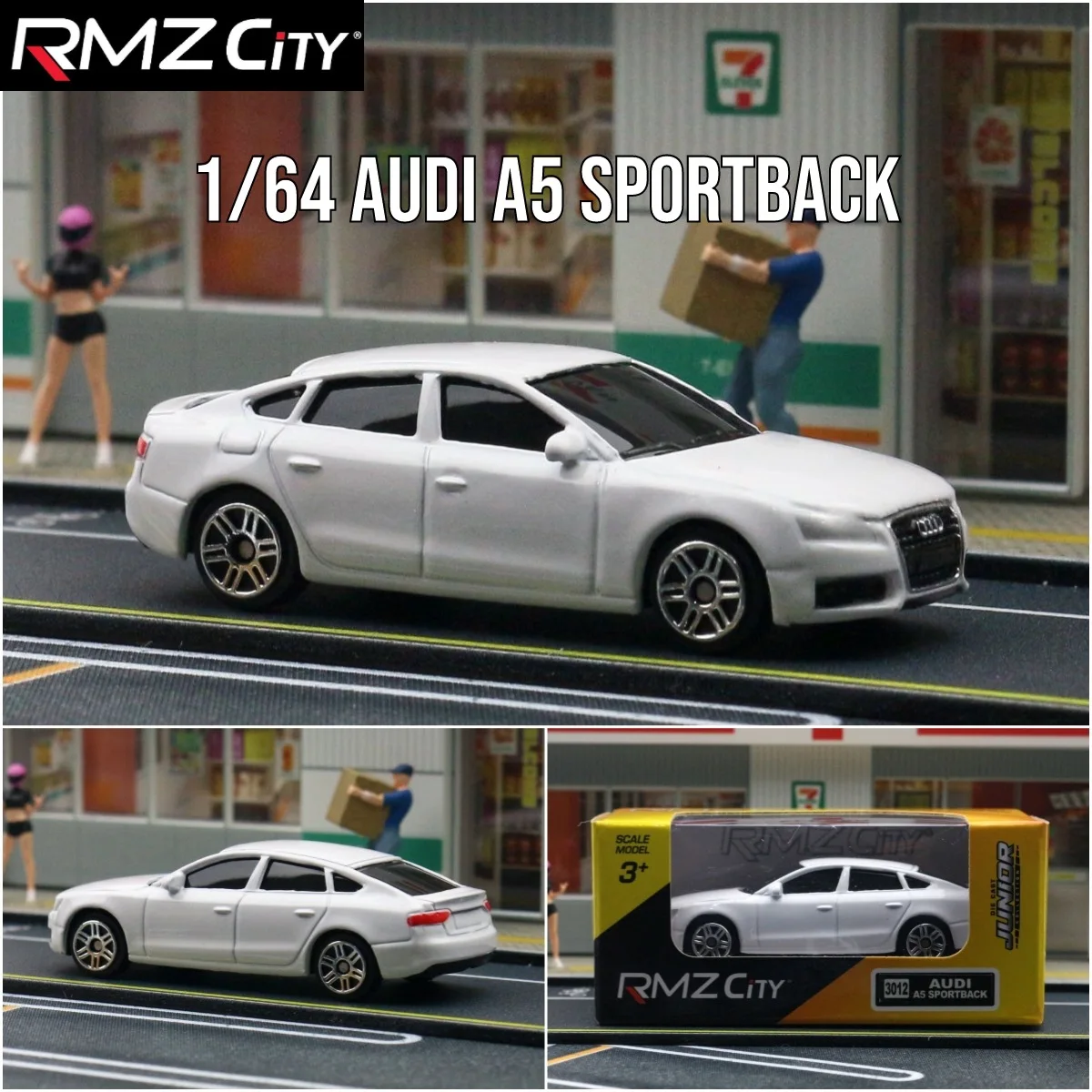 1:64 Audi A5 Sportback Replica modello di auto realistico-regalo ideale per bambini adulti auto collezione in miniatura giocattolo