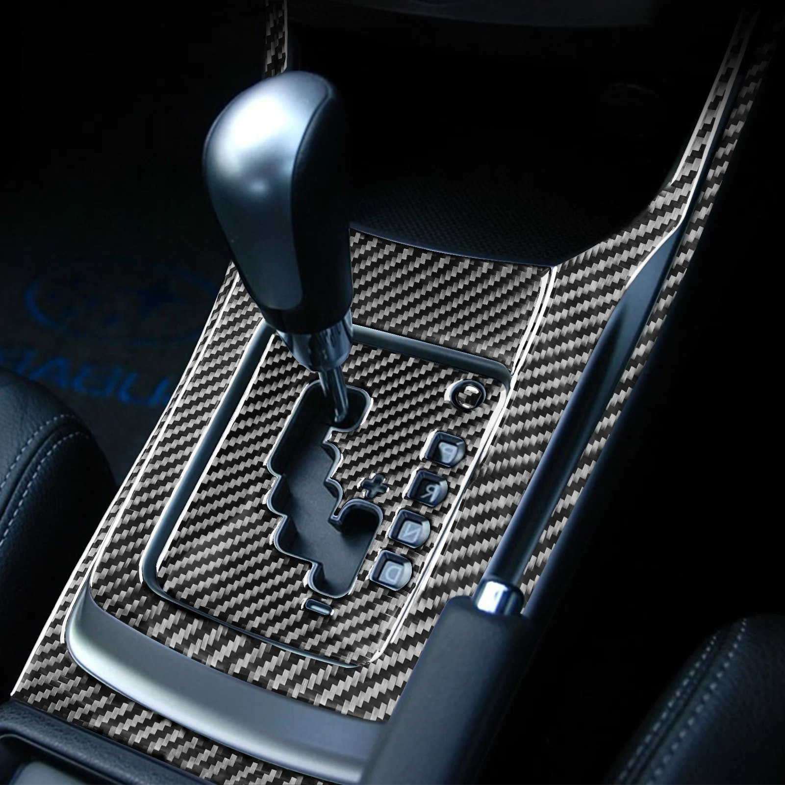 Real Carbon Fiber Steering Wheel Gear Shift Center Contral Panel Car Accessories Stickers For Subaru Impreza 2009 2010 2011