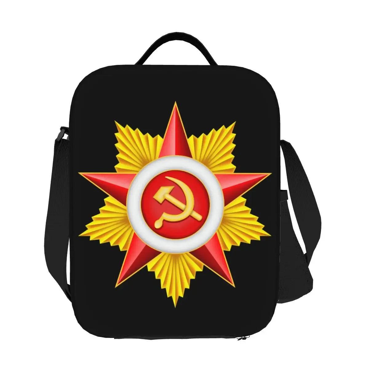 

Symbol Resuable Lunch Boxes for Waterproof Russian CCCP USSR Socialist Flag Thermal Cooler Lunch Bag Kids