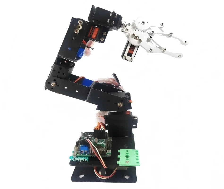 6 DOF Kit di robotica Robot educativo Manipolatore Lega di metallo Arduino Braccio Servo MG996 per Arduino Robot Kit fai da te Kit programmabile