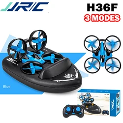 JJRC 3w1 RC Drone H36F Mini TERZETTO Boat Car Water Ground Mode Air Mode Altitude Hold Headles Mode RC Helicotpte dla dzieci Prezent