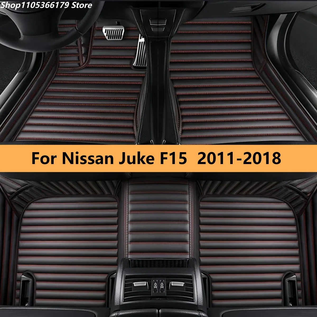 

Car Floor Mats Fits For Nissan Juke F15 2011 2012 2013 2014 2015 2016 2017 2018 Auto Leather Carpet Pads Full Set Foot Mat Rugs