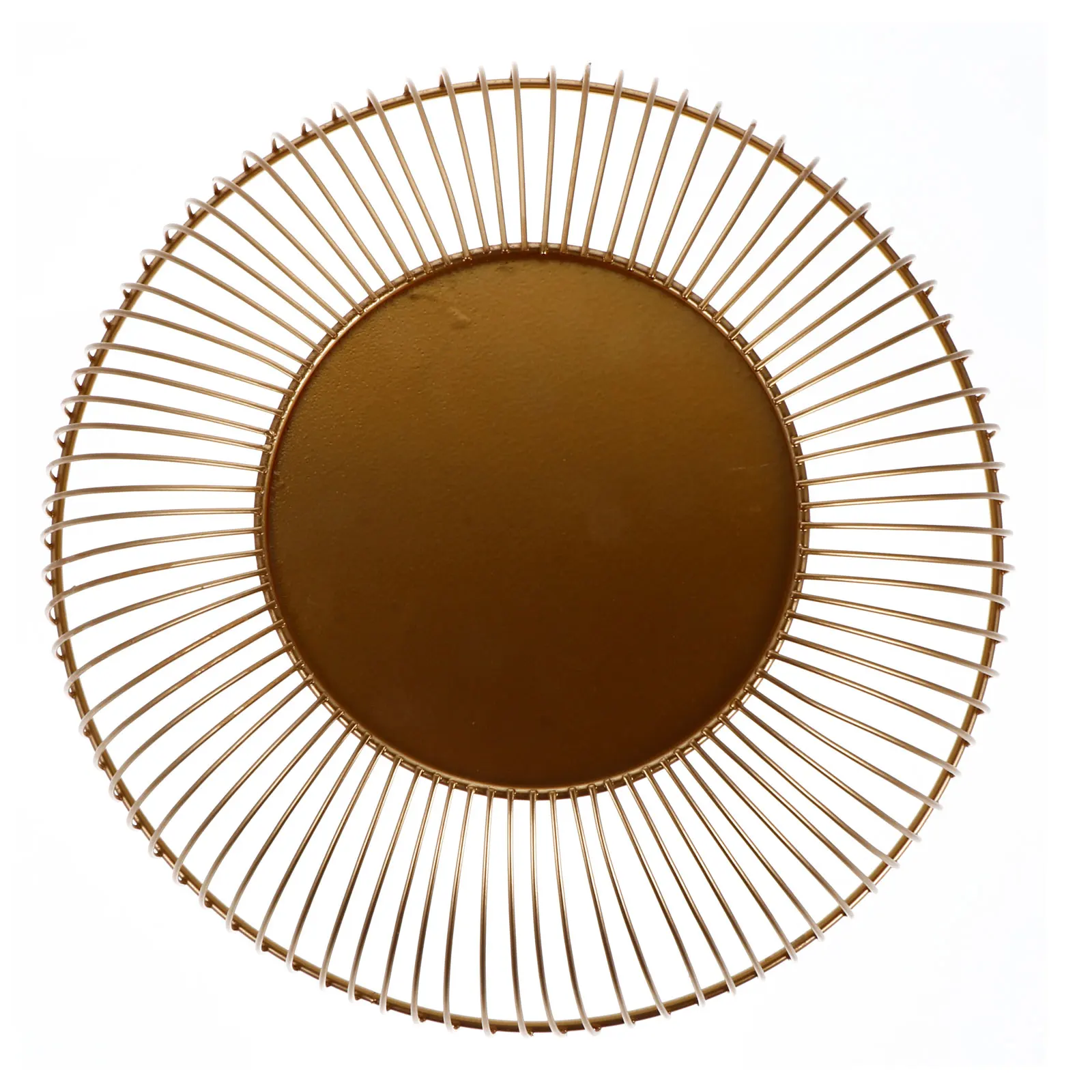 

Wire Basket Handmade Fruit Bowl 11 Inch Round Fruit Holder Kitchen Countertop Storage Lightweight Decorative Bowl