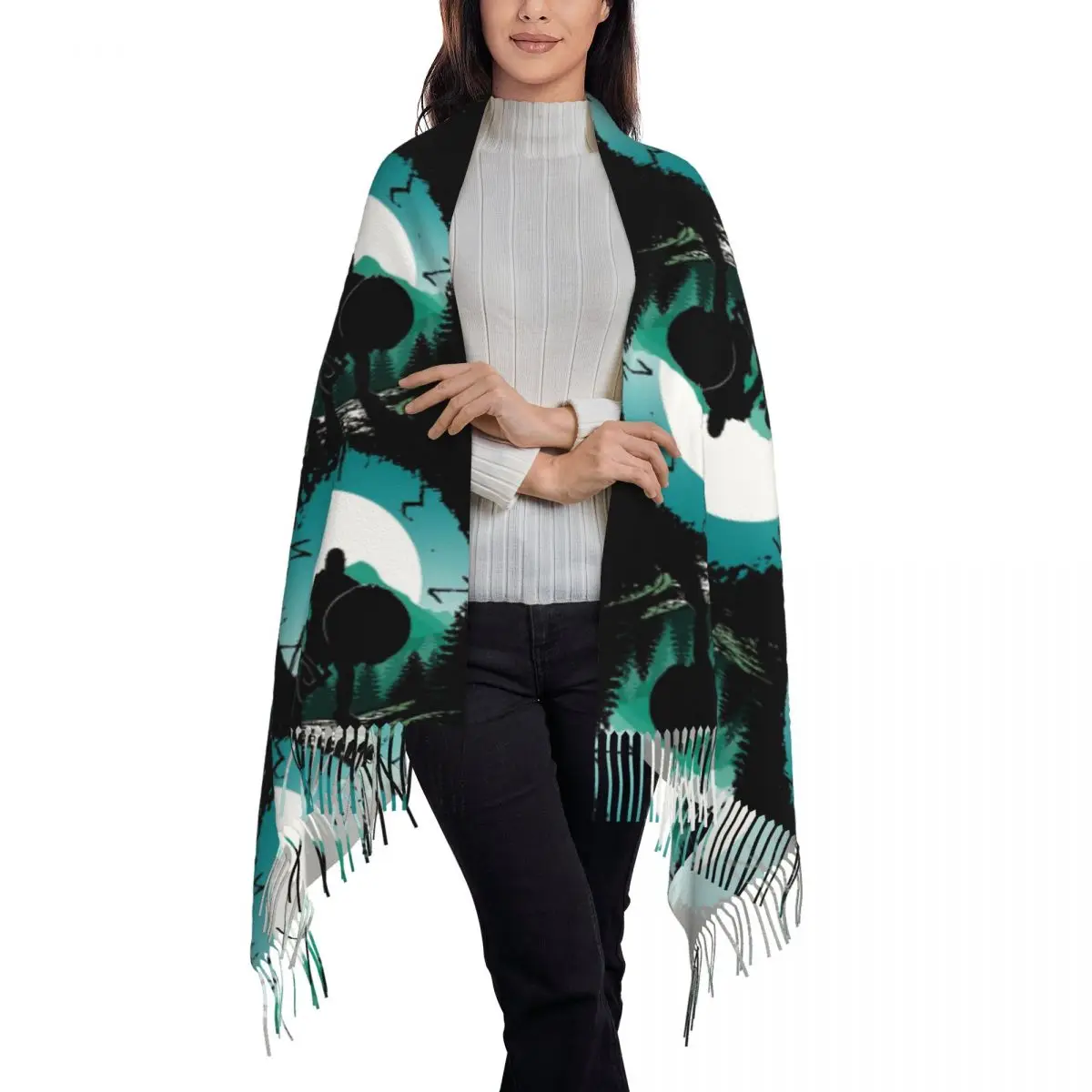 Kratos And Son Scarf Tassel Scarves for Women Soft Warm Shawls and Wraps Large Fall Winter Shawl Wrap