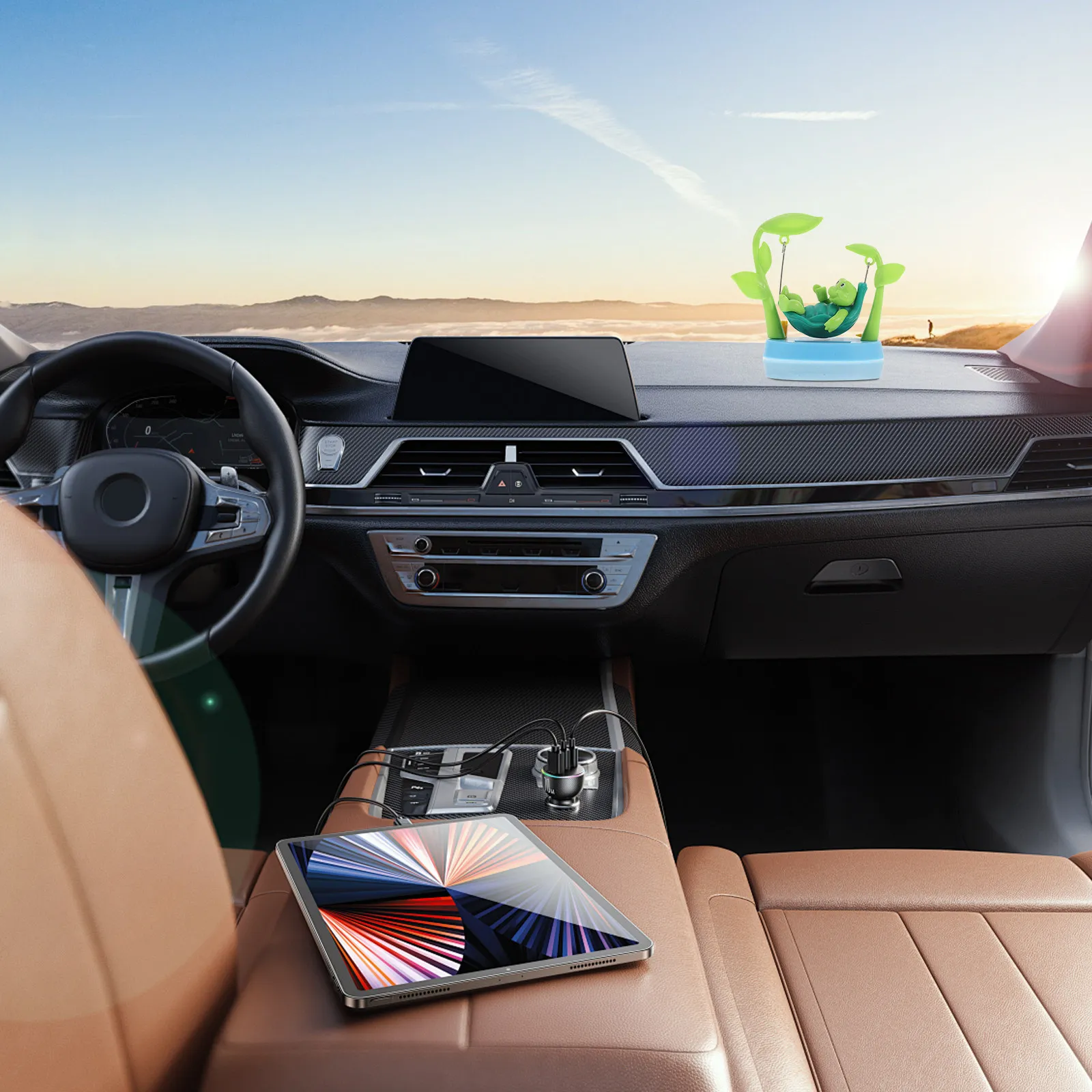 Solar Powered Dancing Turtle Dashboard Ornament for Car Interior Decoration Office Desk Accessory Eco Friendly Motion Activated