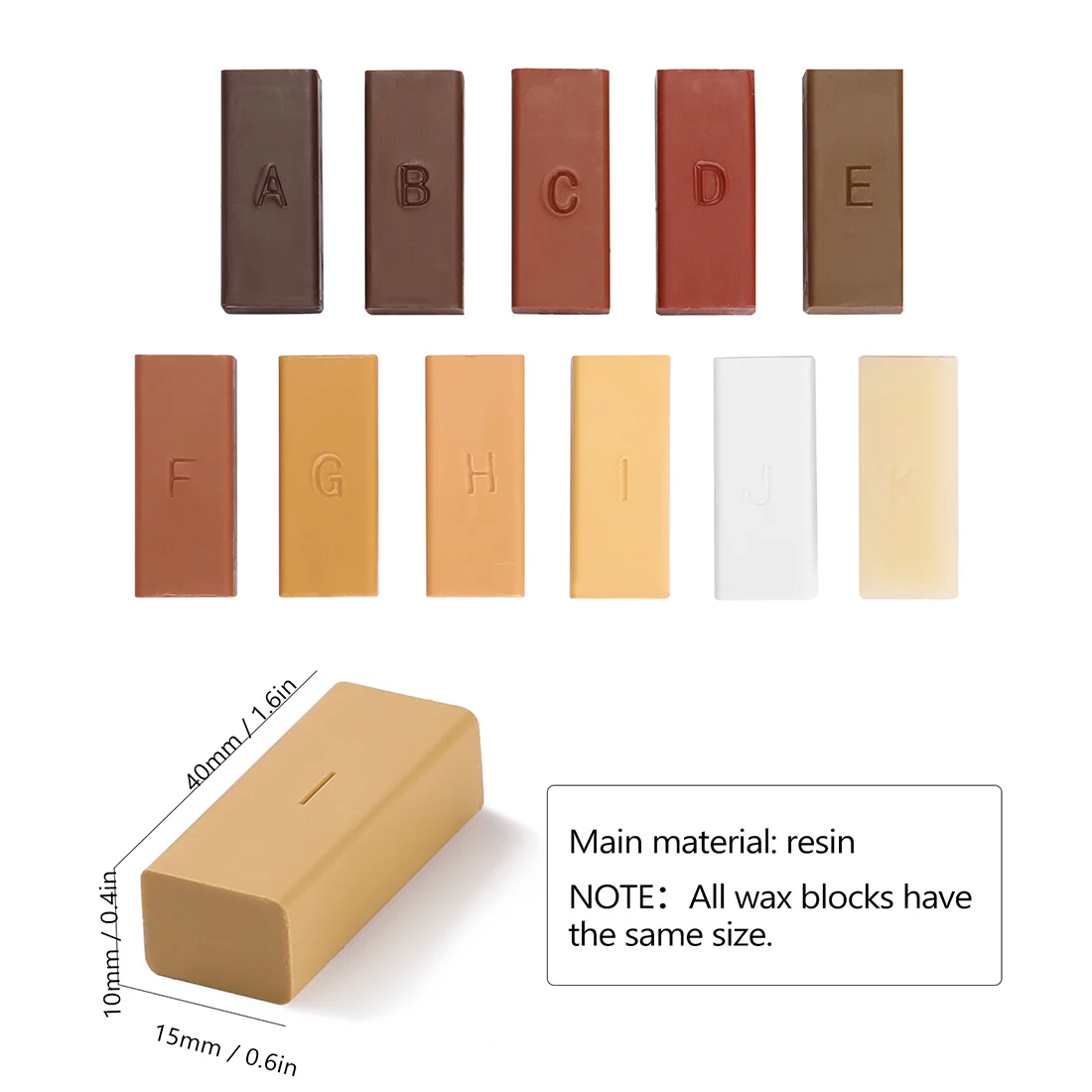 Kit de reparo de laminado abby, sistema de cera, bancada de piso, revestimento resistente, chips, arranhões, ferramenta de reparo, kit de ferramentas manuais