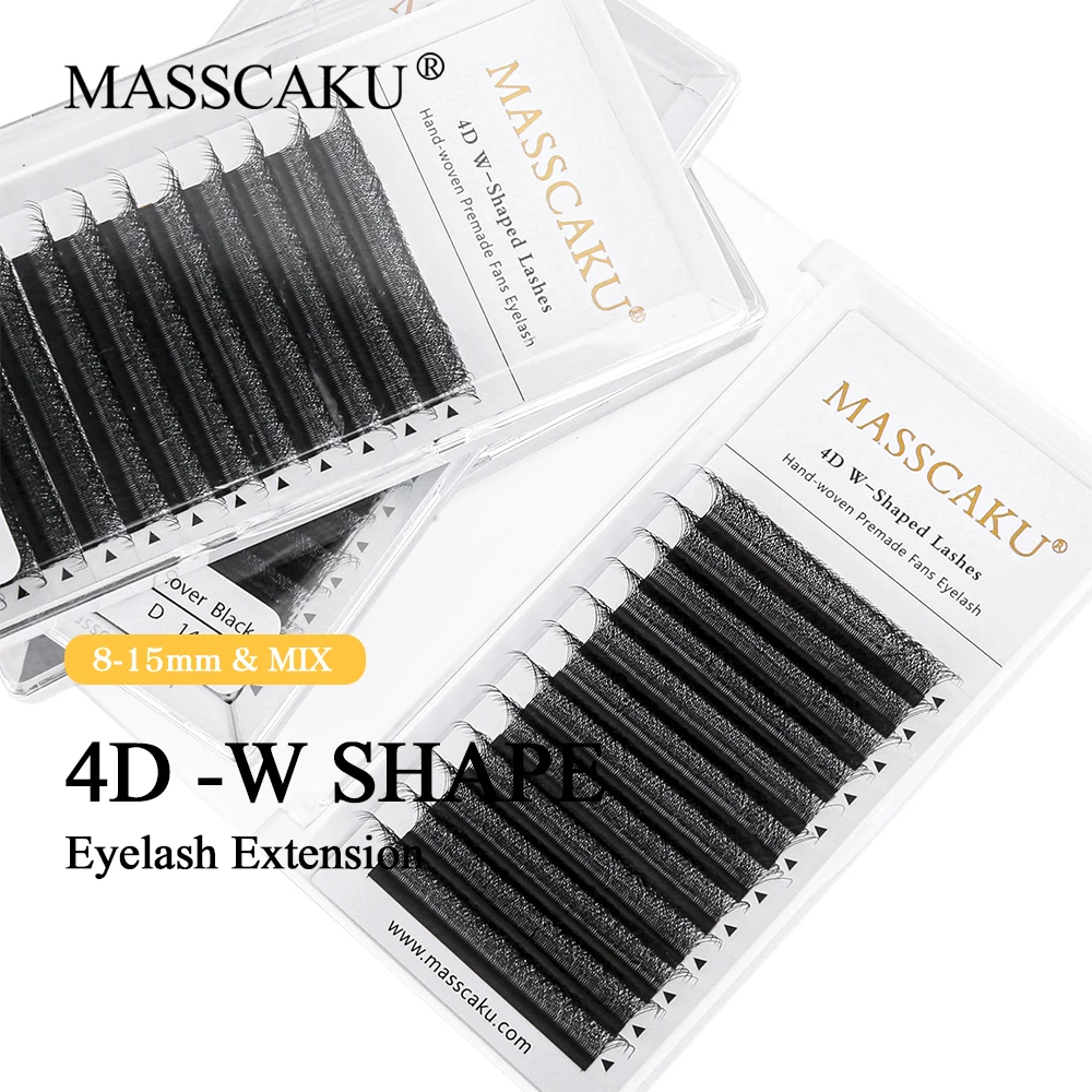 

Manufacture Private Label PBT Material Lashes 3D 4D 5D Premade Volume Fan Eyelashes C D Curl W Shape Lashes Extensions