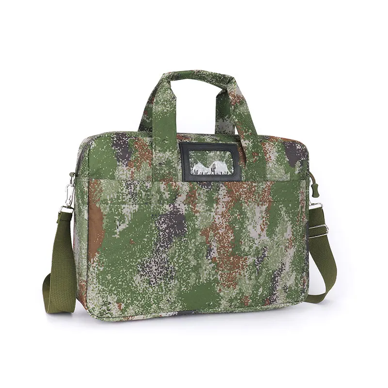 Camouflage Tote Bag Document Computer Bag Army Fan Messenger Bag High Quality Waterproof Oxford 900D AMB236