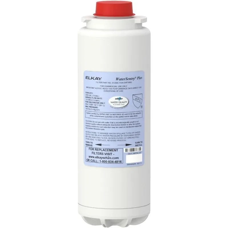 

Водяной свинец Elkay 51300C + фильтр с сертификатом микропластмассы NSF/ANSI (1 шт.) (наполнители для бутылок)