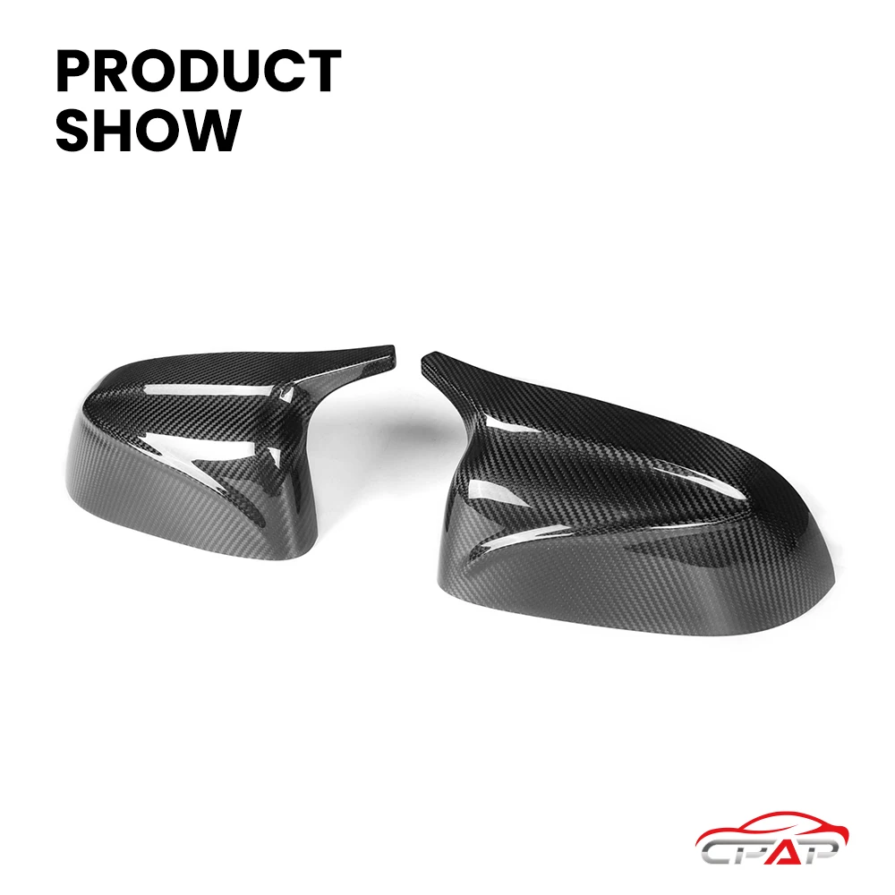 Real Dry Carbon Fiber Exterior Rearview Cover Mirror Caps for BMW X3 G01 X4 G02 X5 G05 X6 G06 X7 G07 iX3 G08 BEV M Style 2019-IN