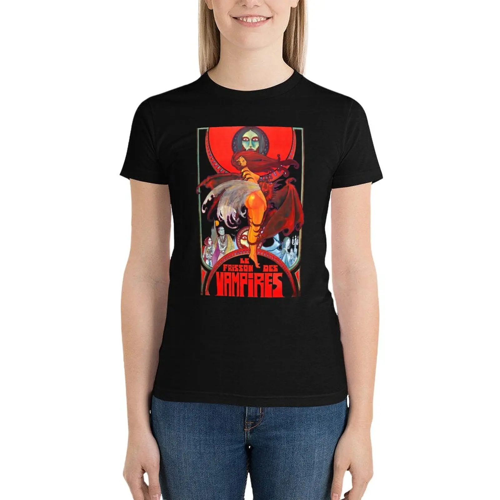 Jean Rollin_s Les Frissons de Vampires (The Shiver of the Vampires) T-Shirt new edition t shirts for Women