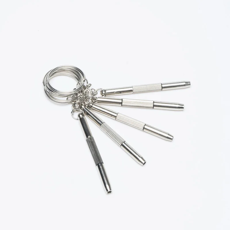 3 In 1 Eyeglass Screwdriver Portable Stainless Steel Keychain Screwdriver Eyeglass Sunglasses Watch Screwdriver Repair Kit Tools