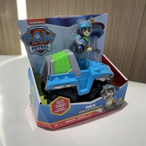 Äkta Paw Patrol Dino Rescue Rex Ryder Everest räddningsfordon med samlarfigur Patrulla Canina barnleksak present 10 best sales Transformers Toys Original - №8