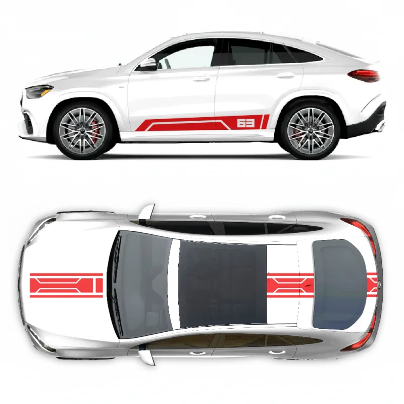 

Car Vinyl Stickers For Mercedes-Benz GLE 63 body Appearance modification customizeddecals Racing decals