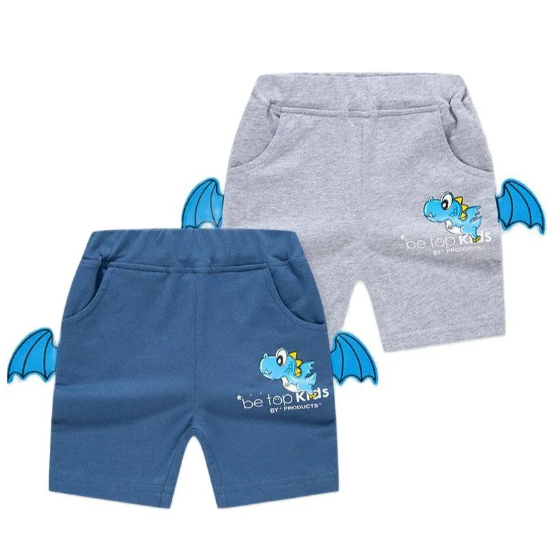 Children's Shorts 12M-7Y Kids Clothing Baby Pants Boys Summer Three-dimensional Dinosaur Five-point Pants