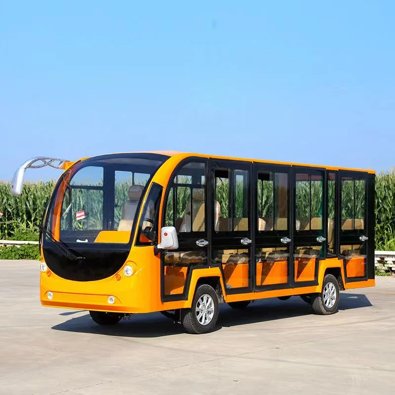 High Quality 8-14 Seat Electric Shuttle Car Electric Sightseeing Car Is Suitable For Airport Hotel Resort Entertainment Places