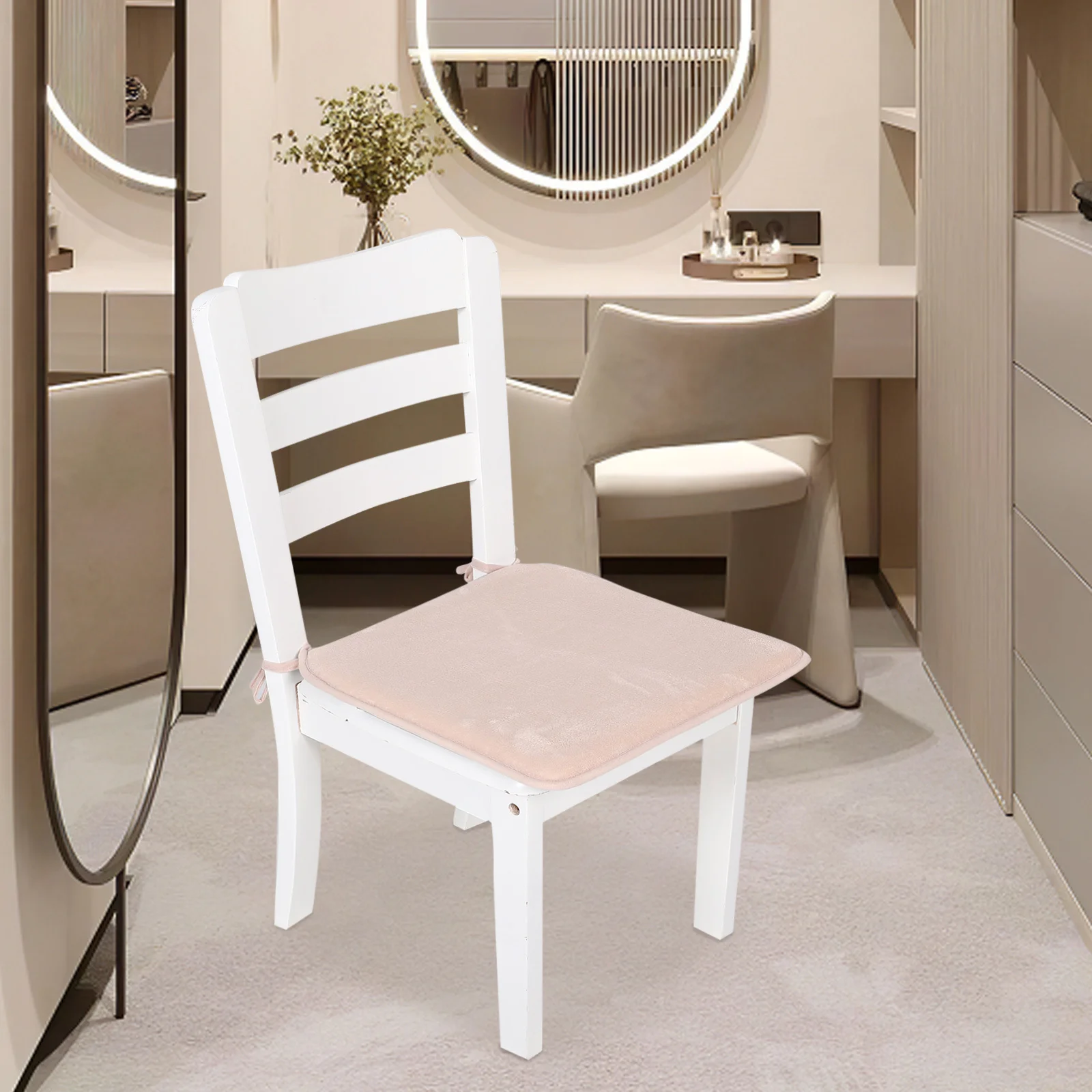 

4Pcs Chair Cushions Removable Pads Secure Tie Seat Pads Dining Room Kitchen Outdoor Patio Chairs Seat Cushions Versatile Style